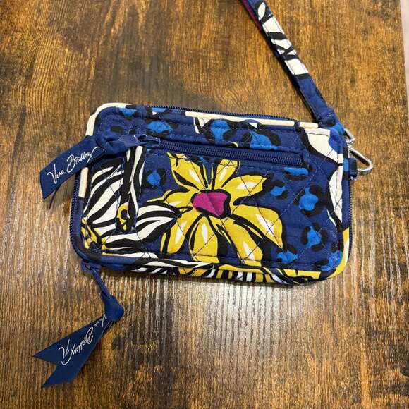 Vera Bradley Zip Around Wrist Wallet in African Violet - Picture 2 of 5
